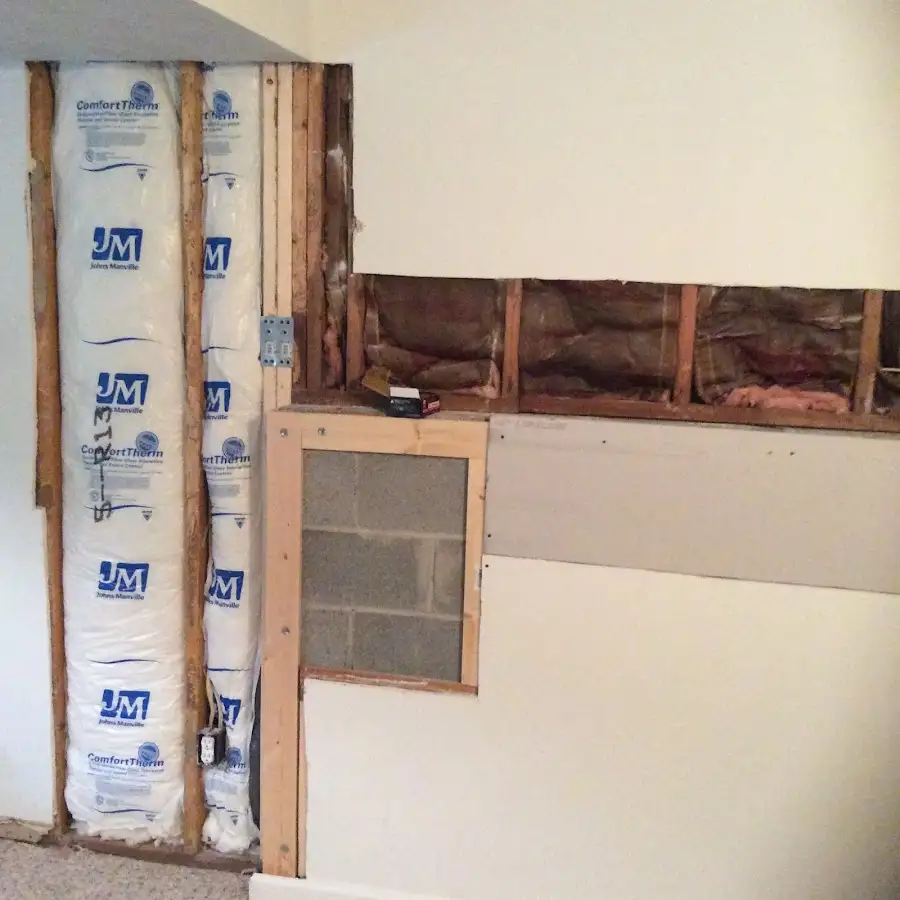 Wall insulation replacement during Contents Cleaning & Restoration in Brewster